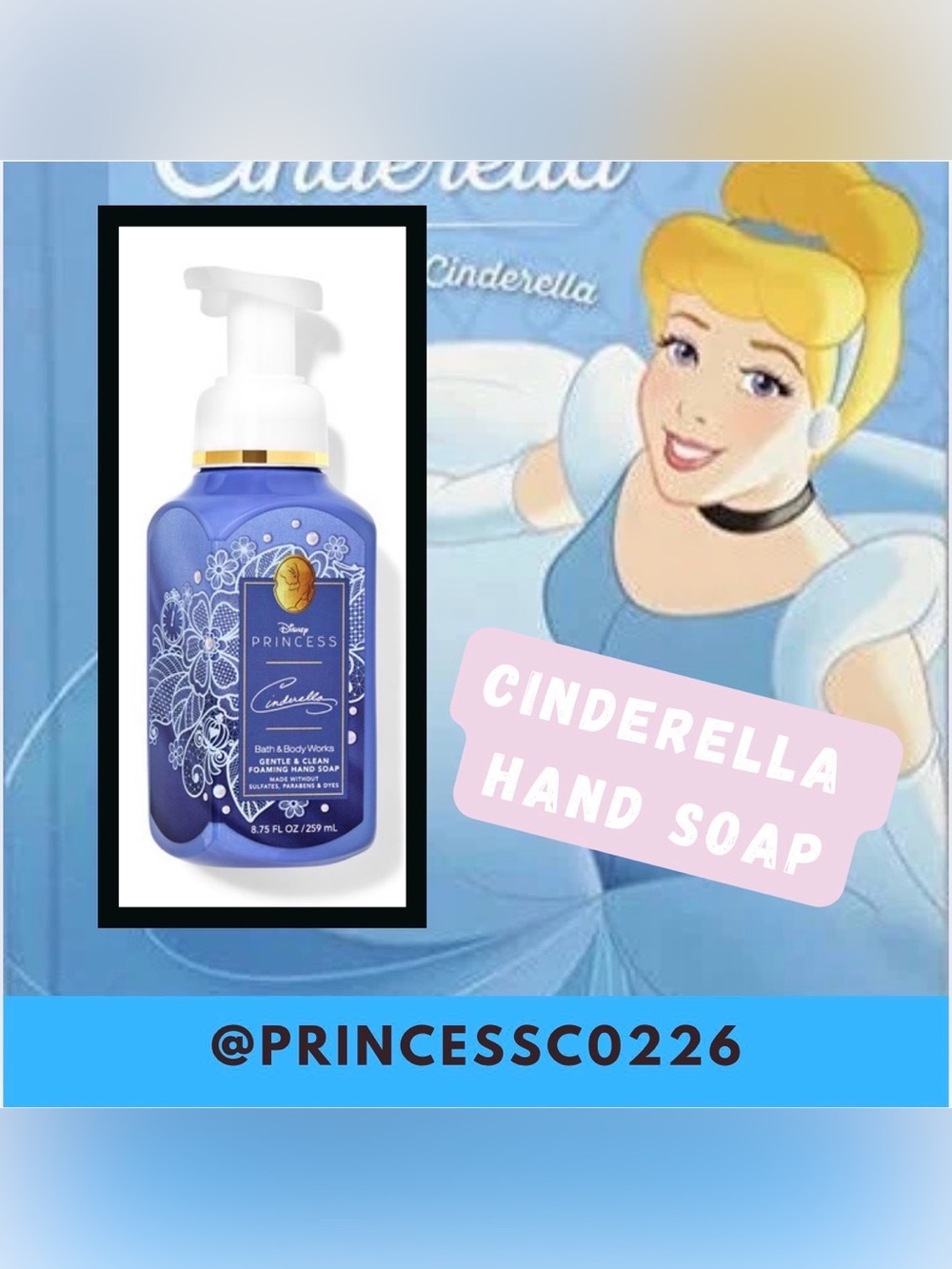 NWT: Disney Princess Limited Edition Cinderella Bath and Body Works 1 Item
